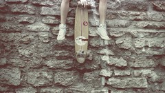 Woman tattoos lingerie freckles boobs Russians Bantik Boy