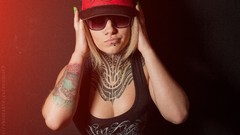 Woman tattoos models boobs Russians Teya Salat