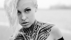 Woman tattoos piercings models Russians Teya Salat