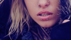 Woman tattoos piercings models Russians Teya Salat