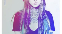 Woman tattoos piercings models Russians Teya Salat