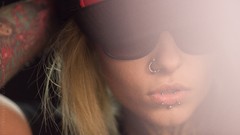 Woman tattoos piercings models Russians Teya Salat