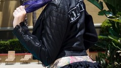 Woman tattoos pink hair Kristen Leanne