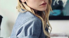 Woman tattoos sleeve bangs models teen hipster Beatrice Martin 