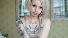 Woman tattoos suicide girls Stephy