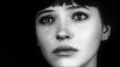 Woman tears grayscale monochrome