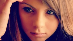 Woman The One faces green eyes brunettes laura deviantart