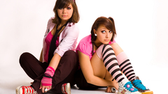 Woman tie striped lingerie