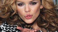Woman Times Square campaign blondes annalynne mccord troops