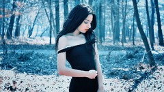 Woman tired brunettes models Sandy Manase