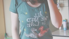 Woman torso t-shirts green shirt