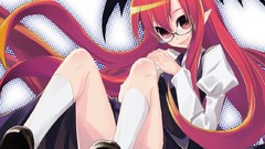 Woman touhou devil meganekko