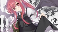 Woman touhou devil meganekko