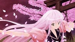 Woman touhou long hair