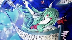 Woman touhou long hair