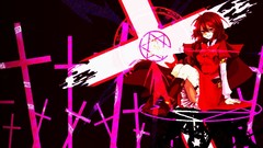 Woman touhou red Okazaki