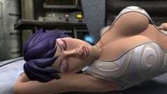 Woman Tripping the Rift cgi big boobs