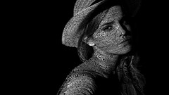 Woman Typography black background Actress emma watson harry 