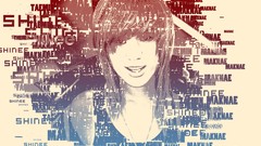 Woman Typography typographic portrait shinee Taemin