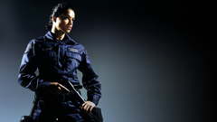 Woman uniforms Actress police