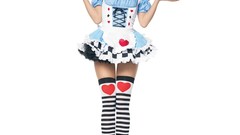 Woman uniforms cosplay standing