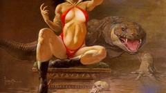 Woman Vampirella Frank Frazetta