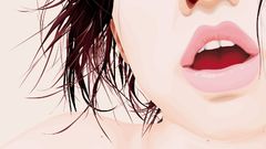 Woman vectors lips mouth
