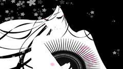 Woman vectors monochrome