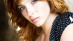 Woman vica kerekes redheads polka dots