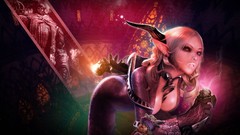 Woman video games horns