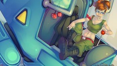 Woman video games mecha starbound