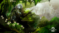 Woman video games nature