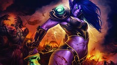 Woman video games world