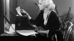 Woman vintage monochrome writers