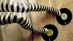 Woman vinyl fashion legs