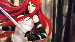 Woman Warriors redheads naruto shippuden uzumaki kushina artwork