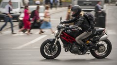 Woman Warsaw Engines Ducati blondes ducati monster motorbikes