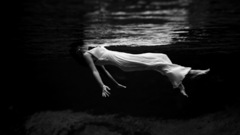Woman water floating