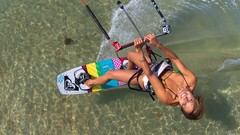 Woman water kitesurf Roxy