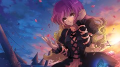 Woman water sunset video