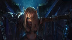 Woman weapons elves world of warcraft Chenbo