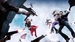 Woman weapons Guns saints row the third video games skyscapes