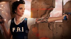 Woman weapons police drawings tattoos fbi