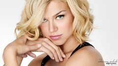 Woman white background blondes models adrianne palicki