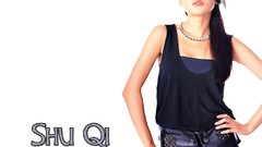 Woman white background Celebrity Actress asians long hair black 