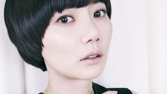 Woman white background Celebrity Actress asians short hair 