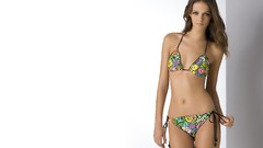 Woman white background models bikini Lucia Dvorska