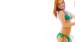 Woman white background redheads bikini Enigma Fotos