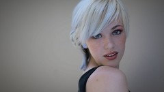 Woman white hair models devon jade Aaron Tyree