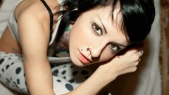 Woman X5 tattoos lingerie freckles boobs Russians Bantik Boy